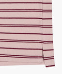 STRIPE PIQUE LONG SLEEVE TEE IN PINK image 11