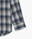 CLASSIC LOGO OMBRE CHECK SHIRT IN NAVY