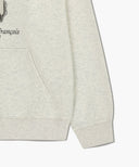 CREST CRACK LOGO OVERSIZED HOODIE IN OATMEAL image 11
