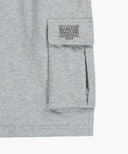 CLASSIC LOGO CARGO SWEAT SHORTS IN HEATHER GREY image 11
