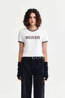 STUD LOGO RINGER TOP IN WHITE image 11