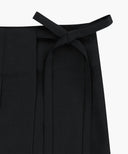 W LAYERED PLEATS SKIRT PANTS IN BLACK image 12