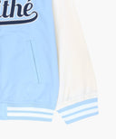 KIDS DETACHBLE BASEBALL JACKET IN LIGHT BLUE