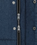 CLASSIC LOGO DENIM DOWN VEST IN DARK BLUE image 12