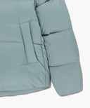 W WIDE COLLAR DOWN JACKET IN ASH BLUE image 12