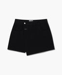 W SKIRT LAYERED DENIM PANTS IN BLACK image 12