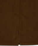 W CLASSIC CORDUROY MIDI SKIRT IN BROWN image 12