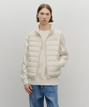 CLASSIC LOGO LIGHT DOWN VEST IN CREAM image 11