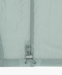 HOODED PACKABLE NYLON JACKET IN MINT GREY image 13