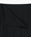 W LAYERED PLEATS SKIRT PANTS IN BLACK image 13