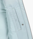 W CIRCLE LOGO CROP HOODED DOWN VEST IN MINT GREY image 13
