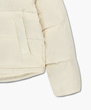 W BASIC CROP DOWN JACKET IN IVORY image 13