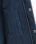 CLASSIC LOGO DENIM DOWN VEST IN DARK BLUE image 13