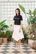 LOGO THREAD POINT CROP TOP IN BLACK image 6