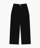W SKIRT LAYERED DENIM PANTS IN BLACK image 14