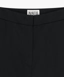 W LAYERED PLEATS SKIRT PANTS IN BLACK image 15
