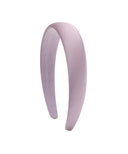 CIRCLE LOGO SATIN HAIR BAND IN LIGHT PURPLE