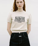 W CLASSIC LOGO HALF KNIT (OLD) IN IVORY