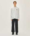 CLASSIC LOGO LINEN SHIRT IN WHITE image 5