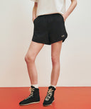 MARITHE SPORT W DOUBLE-LAYER SHORTS IN BLACK