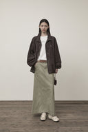 STITCH POINT HIGH NECK JUMPER IN BROWN image 9