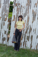 BUBBLY GRAPHIC PRINTING TOP IN LIGHT YELLOW image 17