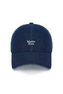 MATIN MINI LOGO DENIM BALL CAP IN BLUE