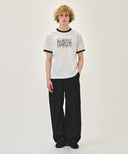 M WIDE FIT TUCK SUMMER DENIM PANTS IN BLACK