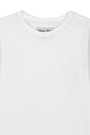 LABEL DETAIL SLIM FIT TOP IN IVORY image 3