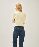 W SLIM STARIGHT DENIM PANTS IN DARK BLUE