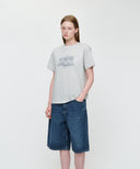 EIFFEL CLASSIC LOGO TEE IN LIGHT HEATHER GREY