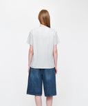 EIFFEL CLASSIC LOGO TEE IN LIGHT HEATHER GREY