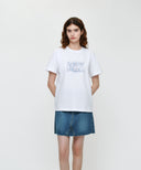 EIFFEL CLASSIC LOGO TEE IN WHITE