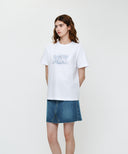 EIFFEL CLASSIC LOGO TEE IN WHITE