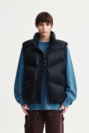 UNBALANCE QUILTED DOWN VEST FOR MEN IN BLACK image 15