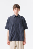 HALF SLEEVE POCKET SHIRT IN CHARCOAL GREY image 6