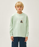 KIDS DOODLE CLASSIC LOGO LONG SLEEVE TEE IN MINT image 11