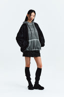MATIN KIM LOGO COATING JUMPER IN BLACK image 9