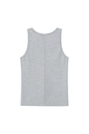 SMALL LOGO PINTUCK SLEEVELESS TOP FOR MEN IN GRAY image 2
