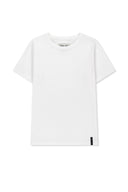 LABEL DETAIL SLIM FIT TOP IN IVORY image 1