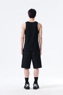 CURVED SEAM BERMUDA PANTS FOR MEN IN BLACK image 7