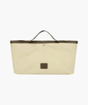 CLASSIC LOGO TOTE BAG IN LIGHT BEIGE image 7