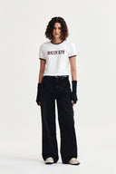 STUD LOGO RINGER TOP IN WHITE image 9