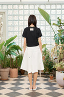 LOGO THREAD POINT CROP TOP IN BLACK image 19