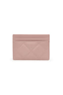 PUFF QUILT CARD WALLET IN PINK image 2