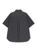 HALF SLEEVE POCKET SHIRT IN CHARCOAL GREY image 2