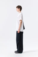 TONAL RIB BACK LOGO TOP FOR MEN IN WHITE image 6