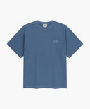 OUTLINE CLASSIC LOGO OVERSIZED DYEING TEE IN LIGHT BLUE