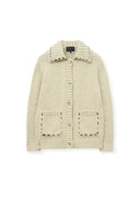 HANDMADE COLLAR KNIT CARDIGAN FOR MEN IN BUTTER image 11