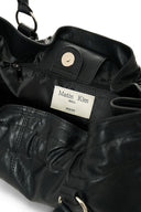 SHIRRING TIE BUCKLE SHOULDER BAG IN BLACK image 11